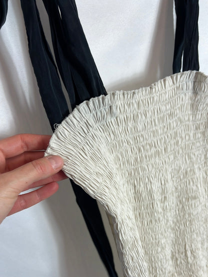 ZARA. Short fitted honeycomb dress. XS