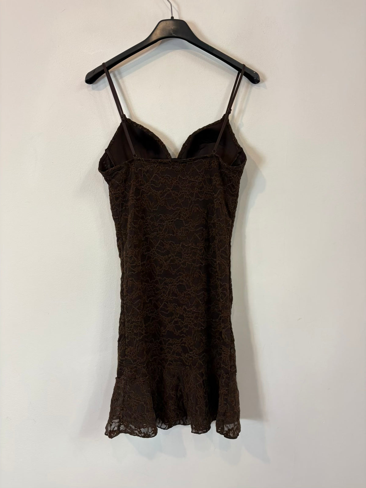 ZARA. Vestido corto entallado encaje