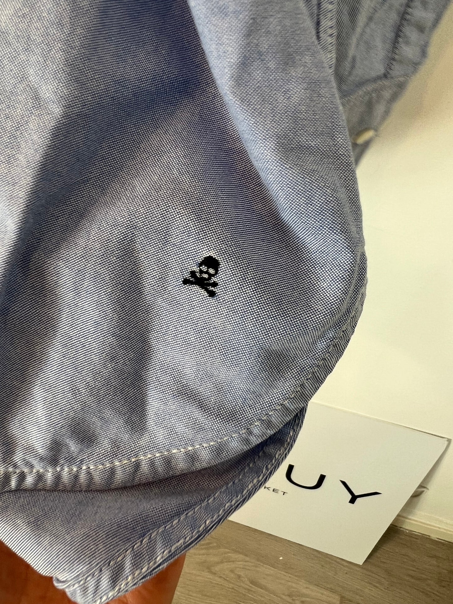 SCALPERS. Camisa Oxford azul . T L