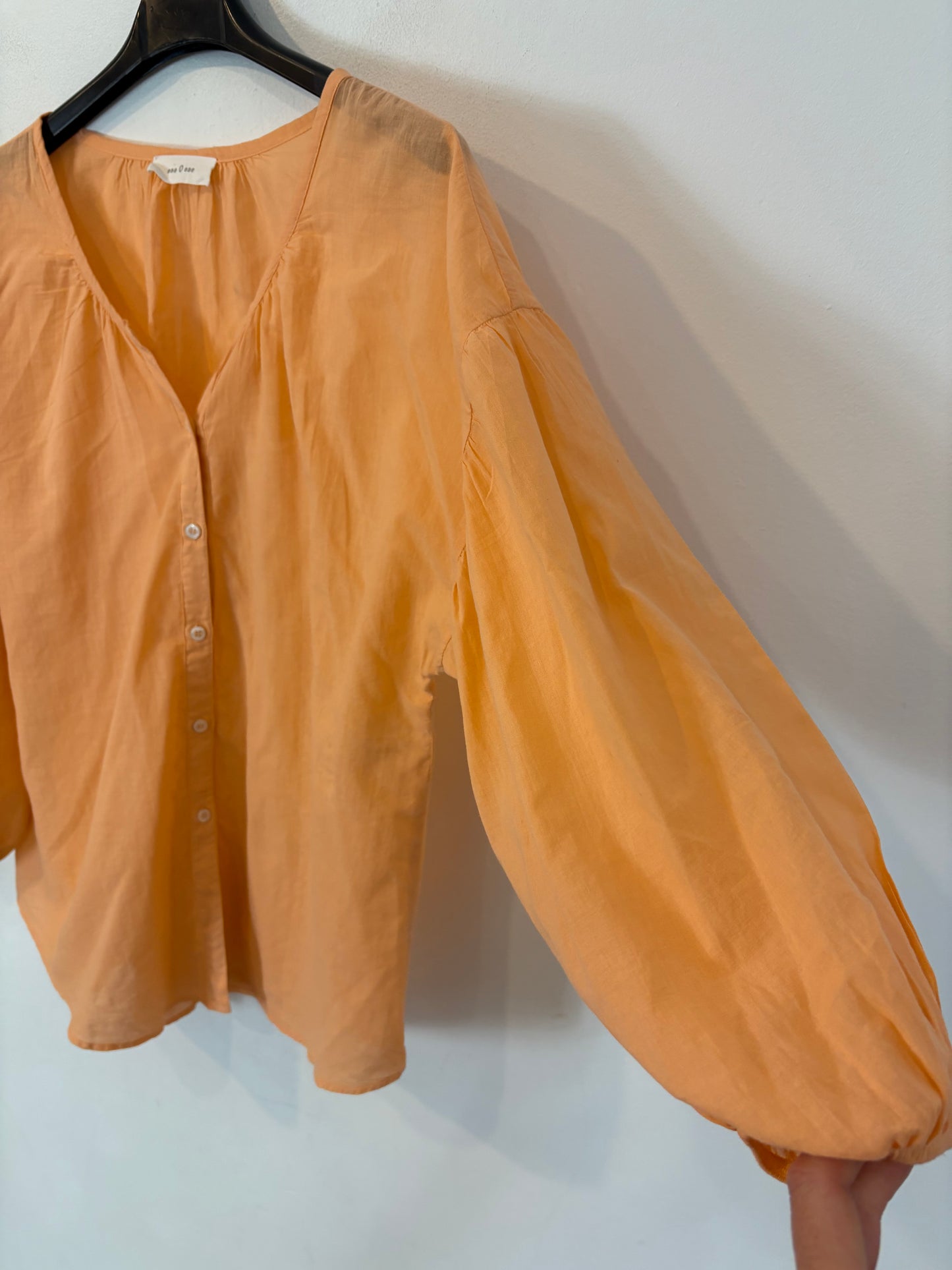 ESE O ESE. Blusa mandarina algodón