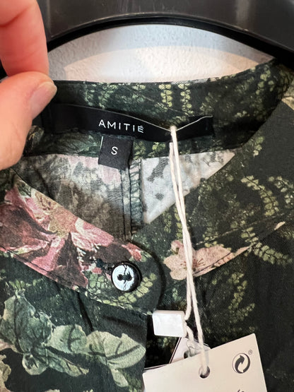 AMITIÉ. Vestido largo estampado fluido. T S