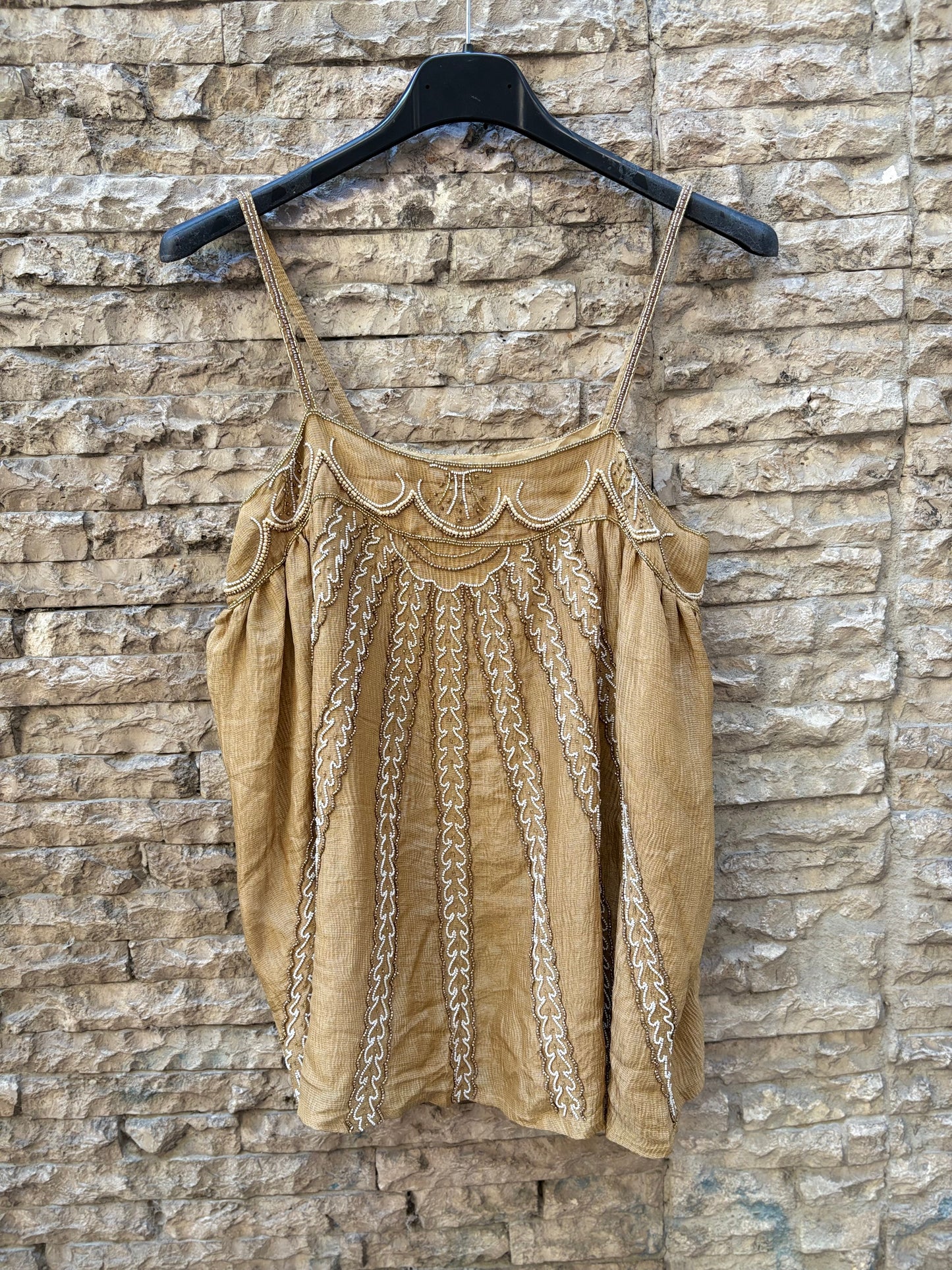 OTRAS. Top fluido abalorios. T XS/S