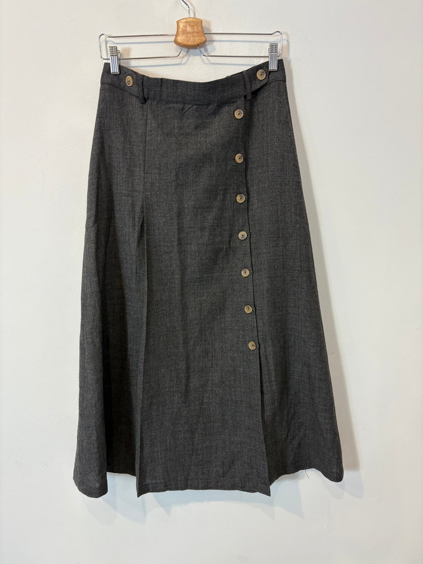 LLOYD´S . Falda midi abotonada con lana