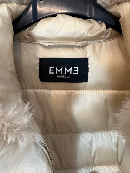 EMME MARELLA. Chaleco pelo beige T.38