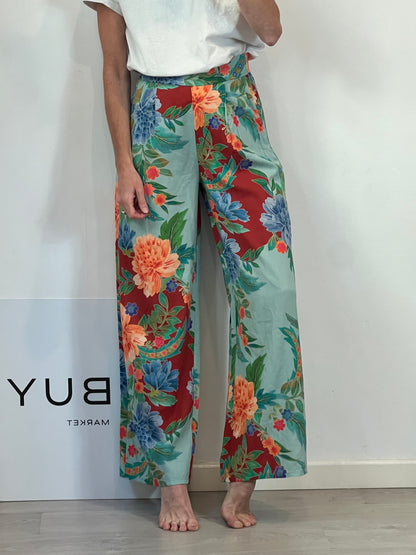 LUNA LLENA. pantalón fluido flores