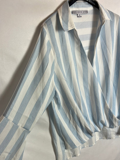 HYFVE. Striped wrap blouse Tm