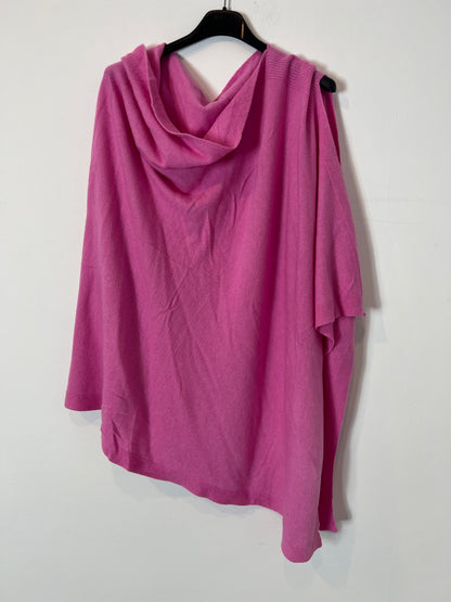 OTHERS. Asymmetrical pink poncho. YOU