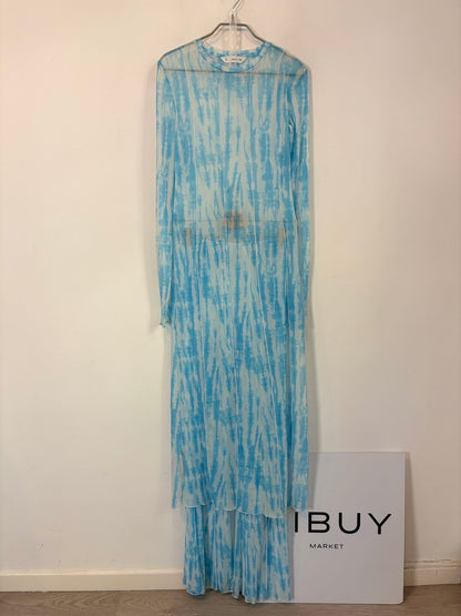 MANGO. Conjunto vestido y pantalón semitransparente
