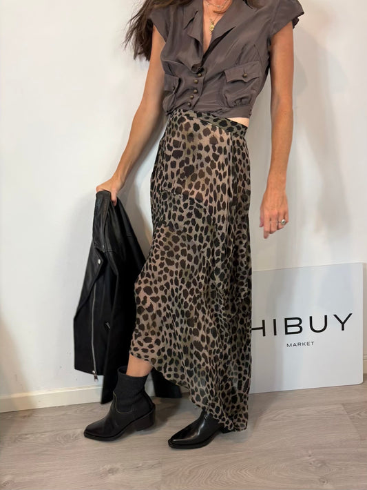 BIMBA Y LOLA. Falda animal print