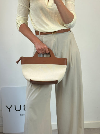 LONBALI. Bolso doble textura