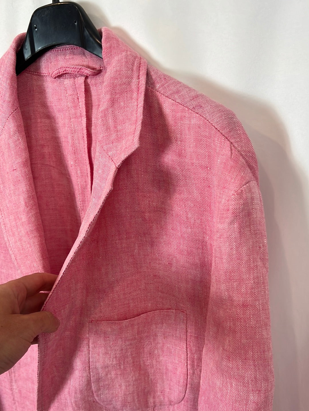 ASPESI. Pink 100%linen Tl blazer