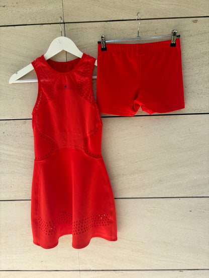 ADIDAS x STELLA McCARTNEY. Conjunto tenis rojo , T XS/S