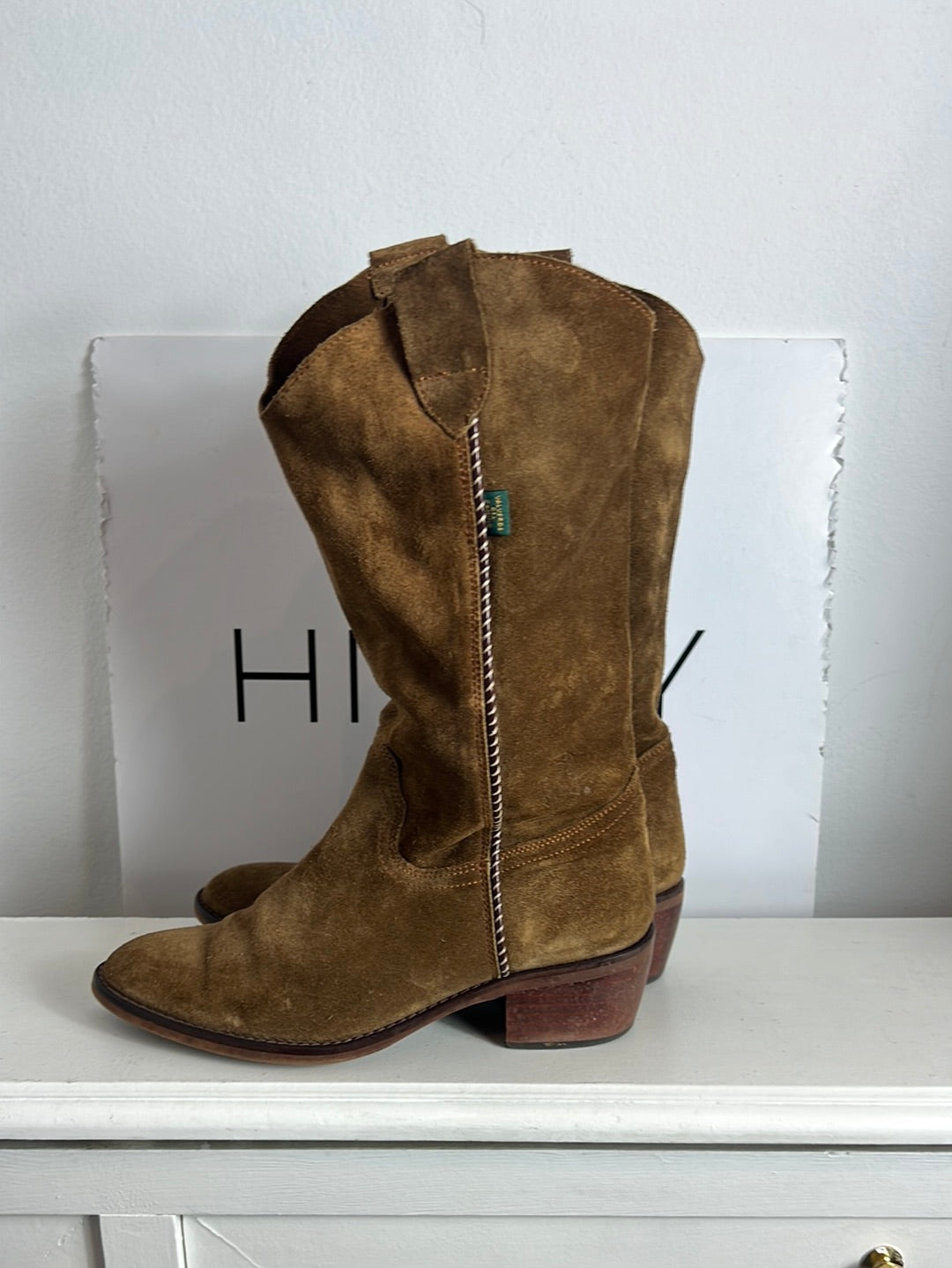 DAKOTA BOOTS. Botas piel camel T.38