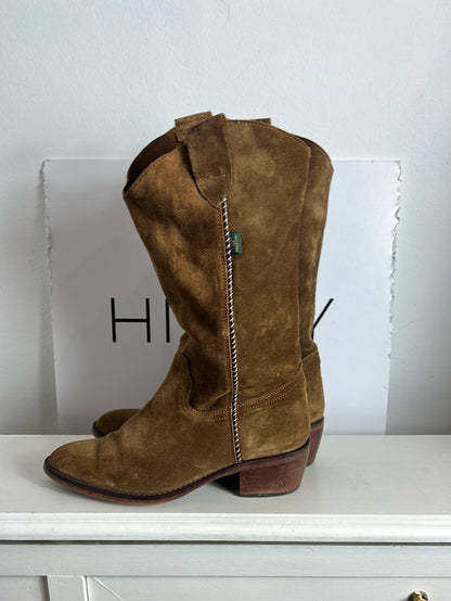DAKOTA BOOTS. Botas piel camel T.38