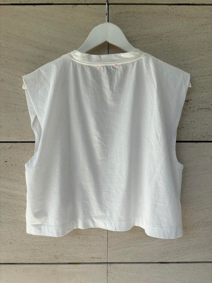 FORTE FORTE. Camiseta algodón perlas
