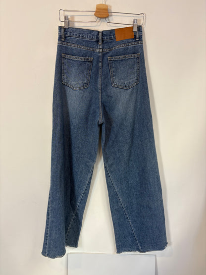 ZARA. Flowy green trousers T.xs