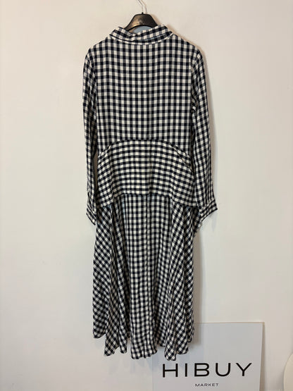 MAJE. Vestido vichy asimetrías