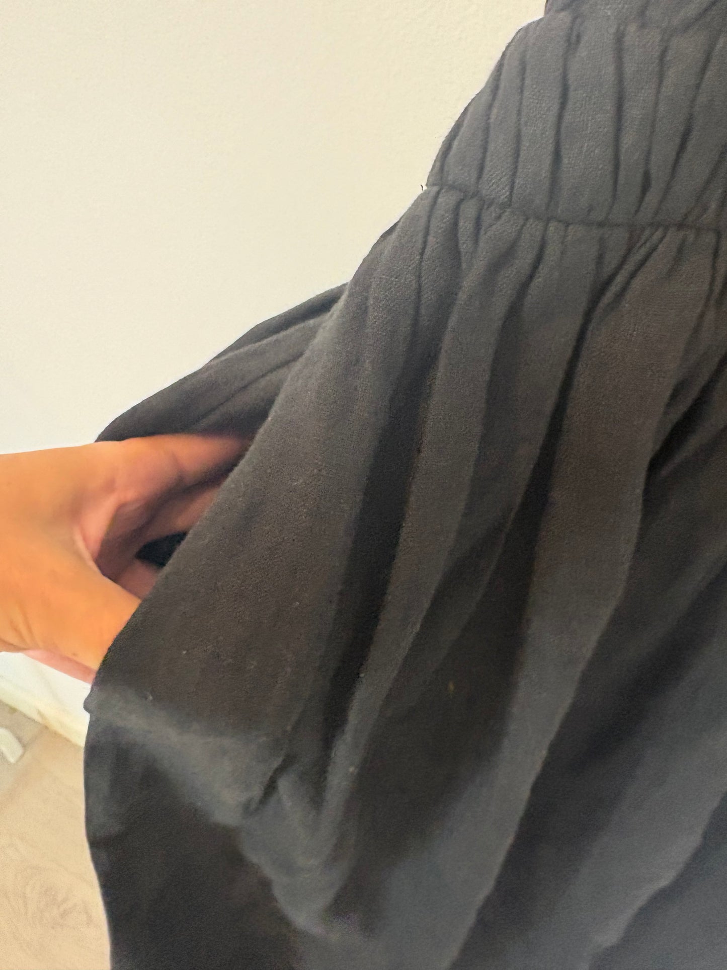 MR MOOD. Long linen halter dress. TS