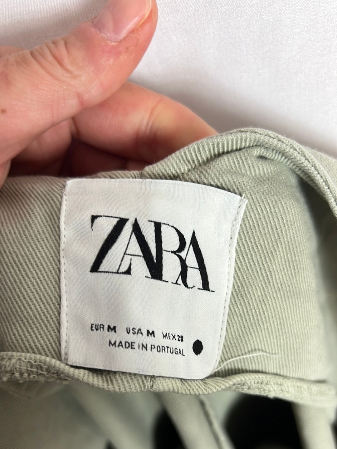ZARA. Peto verde pata ancha culotte. T M