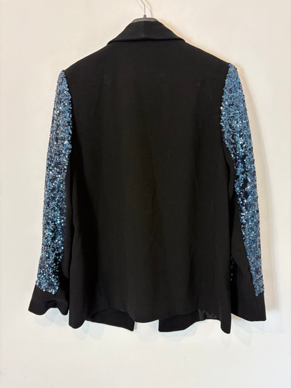 MAJE. Conjunto blazer y short lentejuelas. T S/M