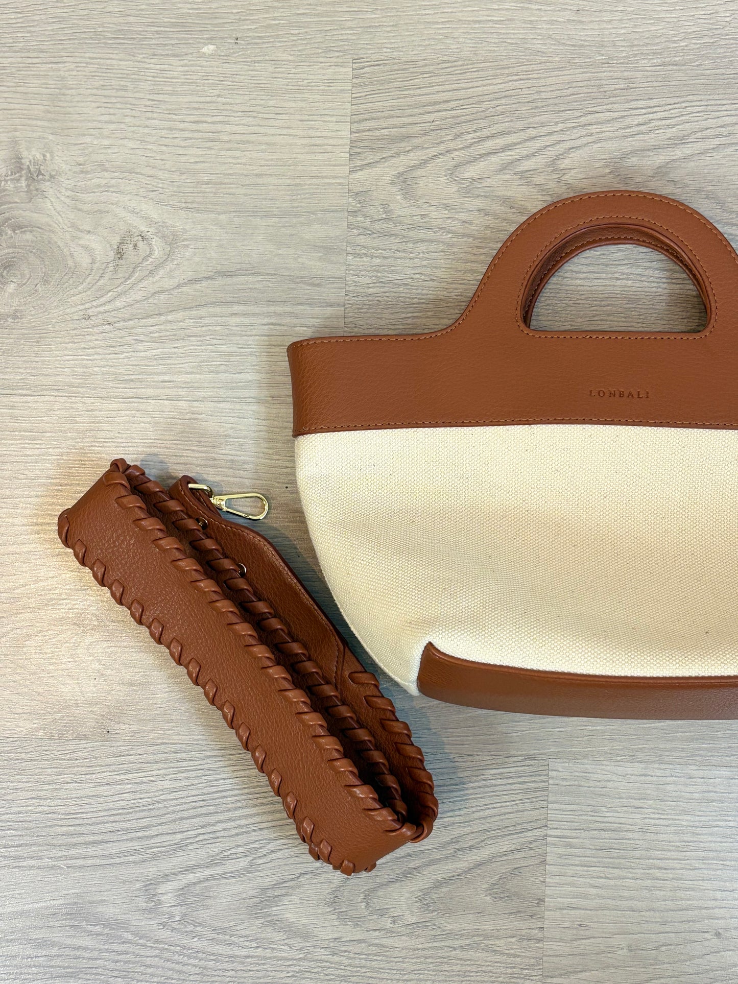 LONBALI. Bolso doble textura