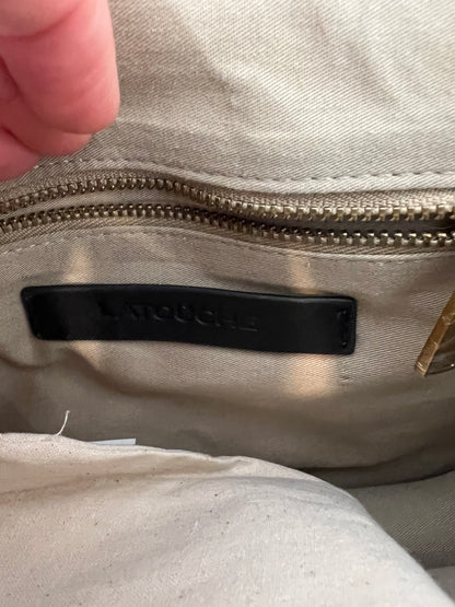 LATOUCHE. Bolso bicolor piel