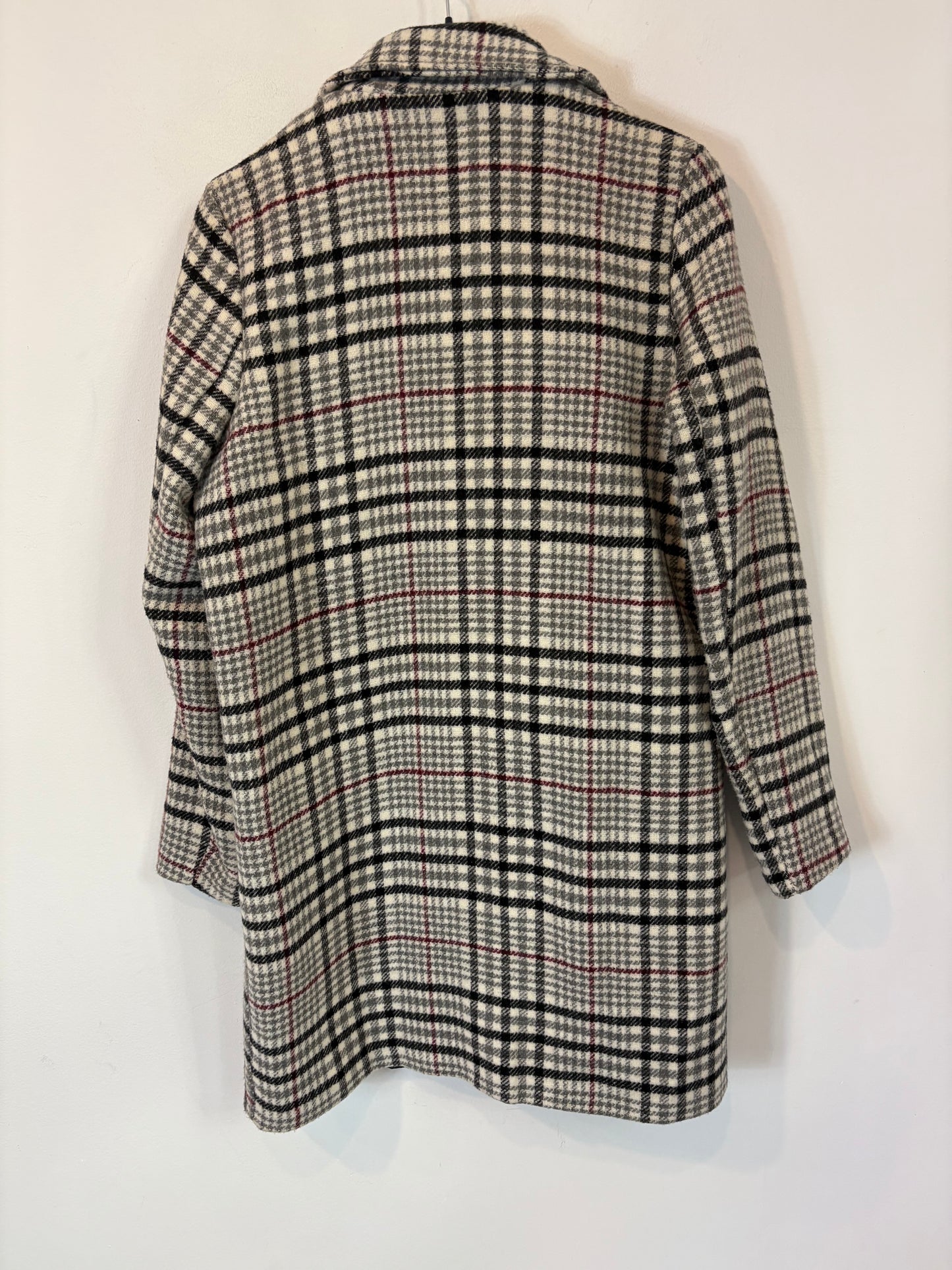 MINTODAY. Checked wool coat. TS