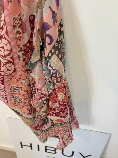 ZARA. Long flowing floral dress. TS