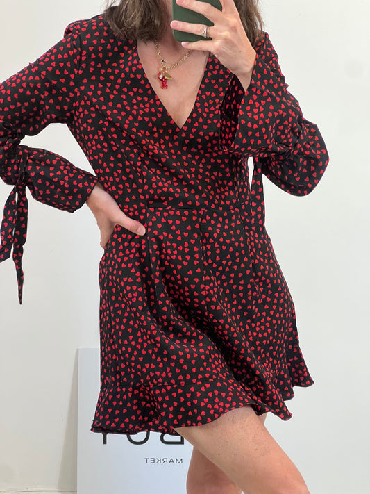 LOAVIES. Mono negro corazones T.xs