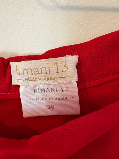 BIMANI. Conjunto rojo fluido. T S