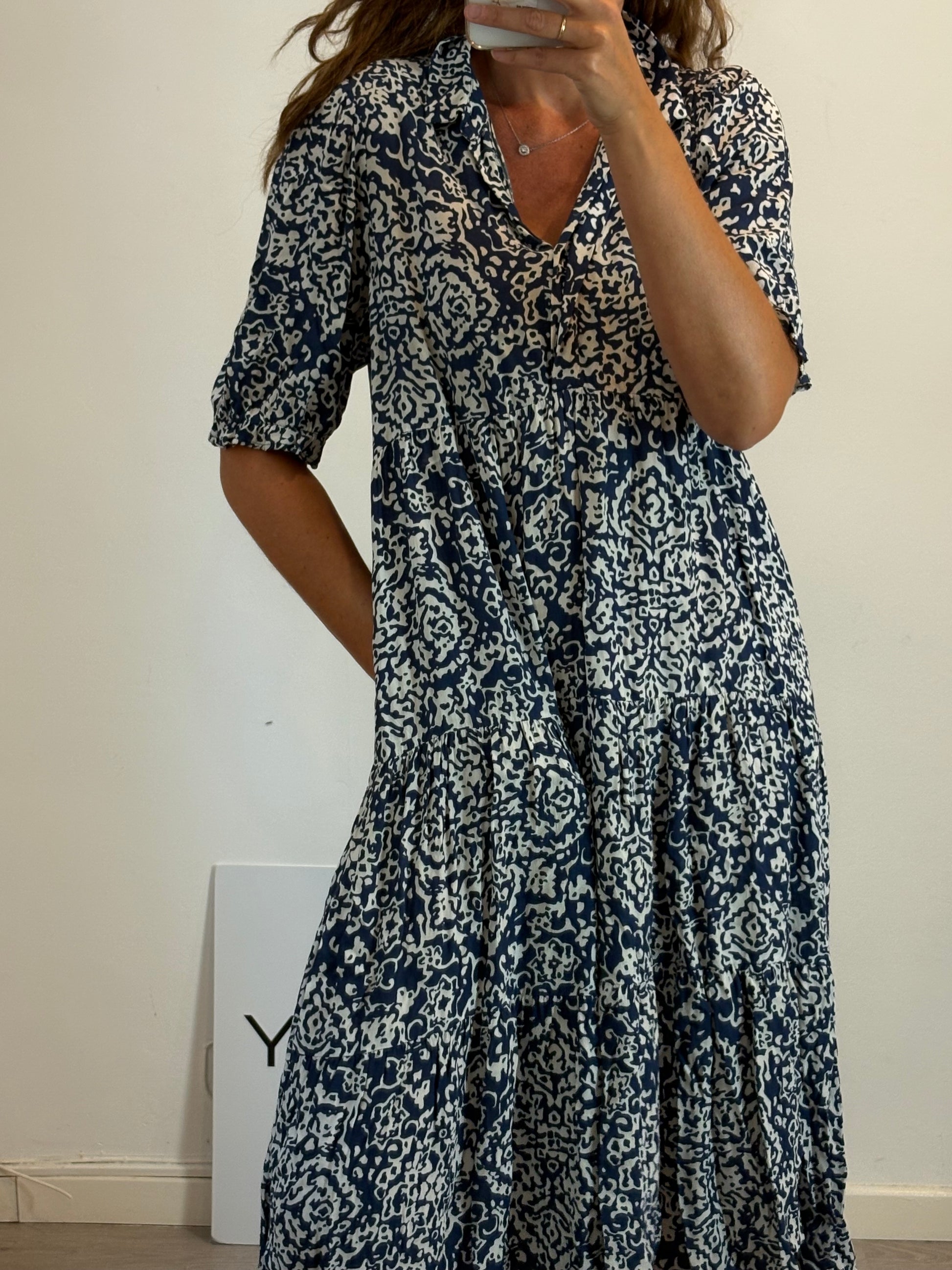 Vestido largo azul T 44 – Hibuy market