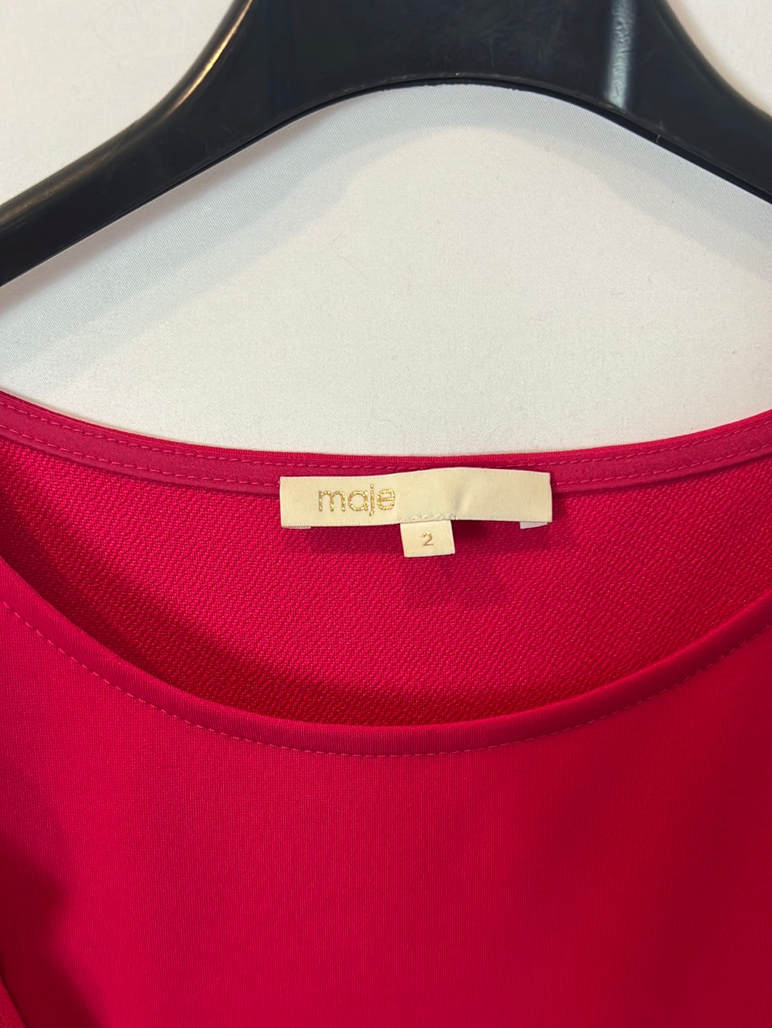 MAJE. Pink ruffled dress Tm