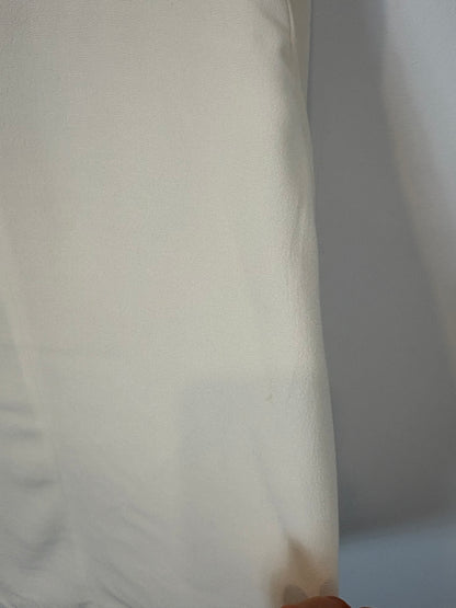 BA&SH. Blazer blanca solapa satinada.