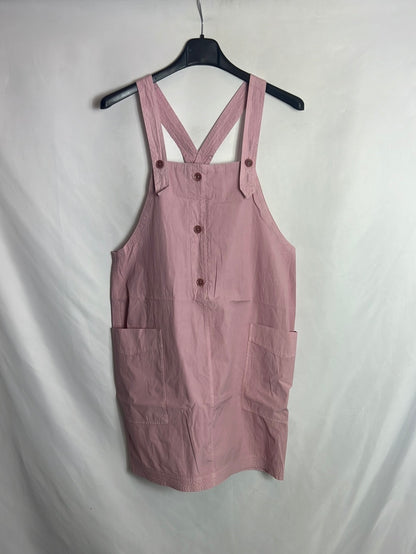 ZARA. Textured pink dungarees. Size 36