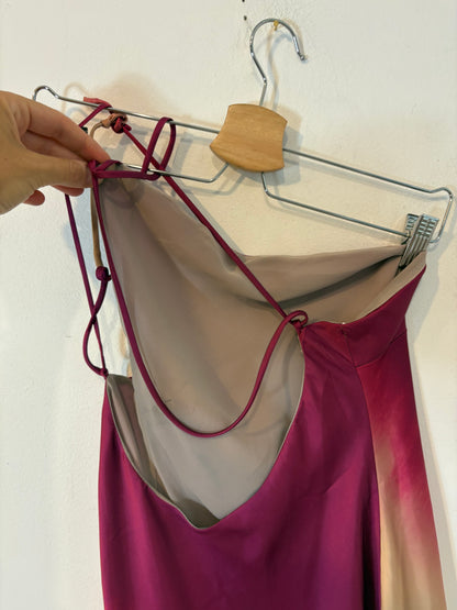 ZARA. Vestido largo asimétrico. T S