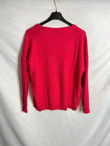 MYSULAFISH. Jersey rosa textura T.U(M)