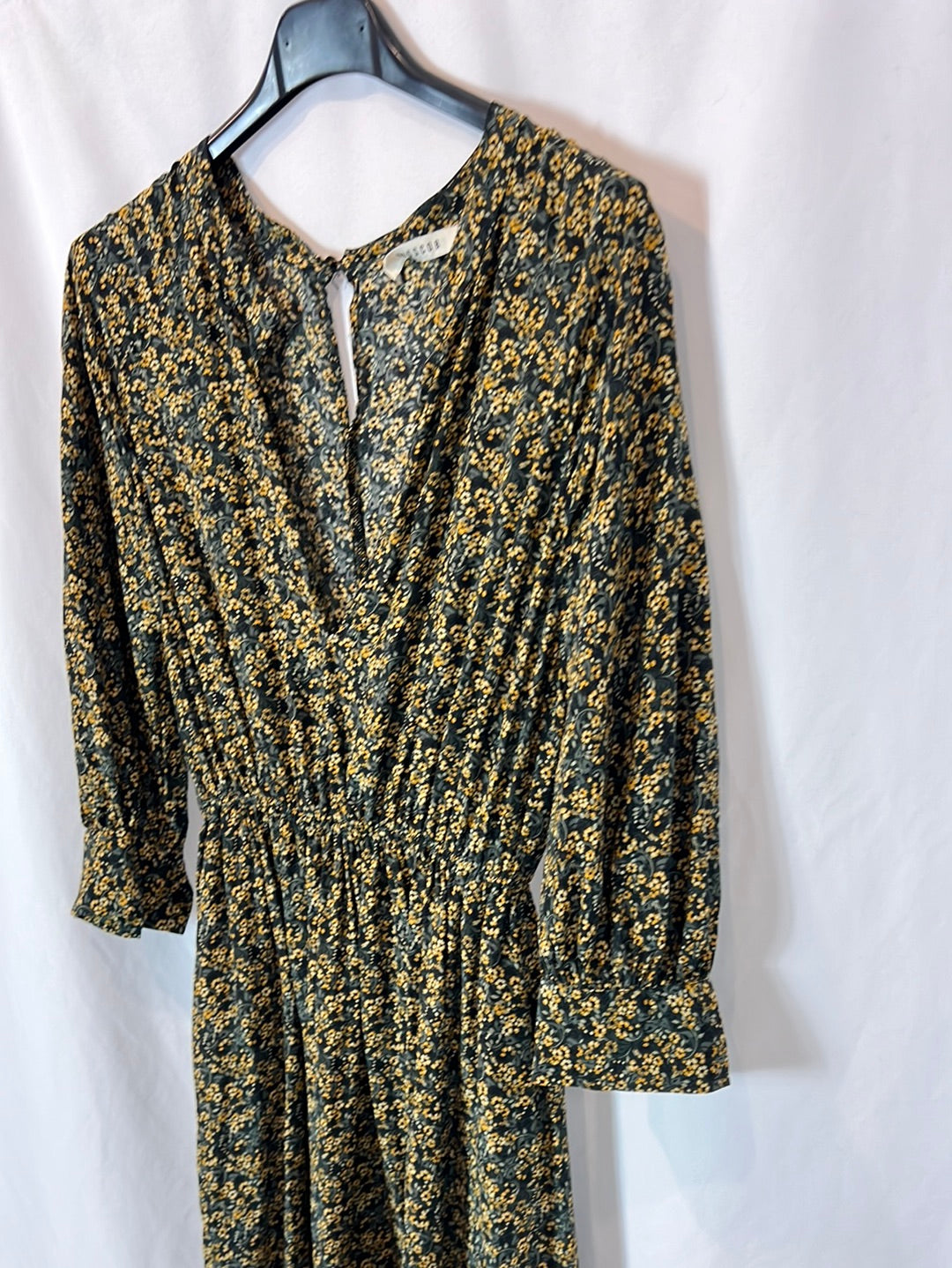 MASSCOB. Vestido midi flores. T XS