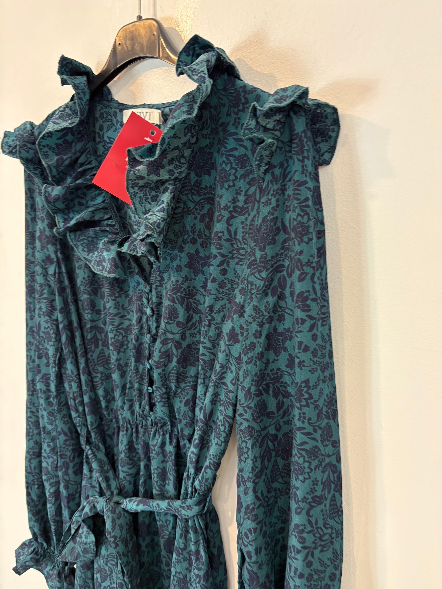 OTRAS. Vestido midi estampado fluido