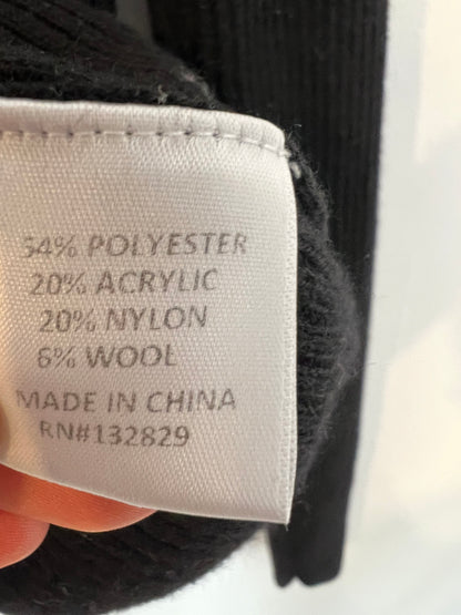 CAMILA COELHO. Top negro canalé T.s