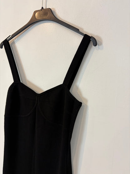 SCALPERS. Vestido midi elastico negro. T S