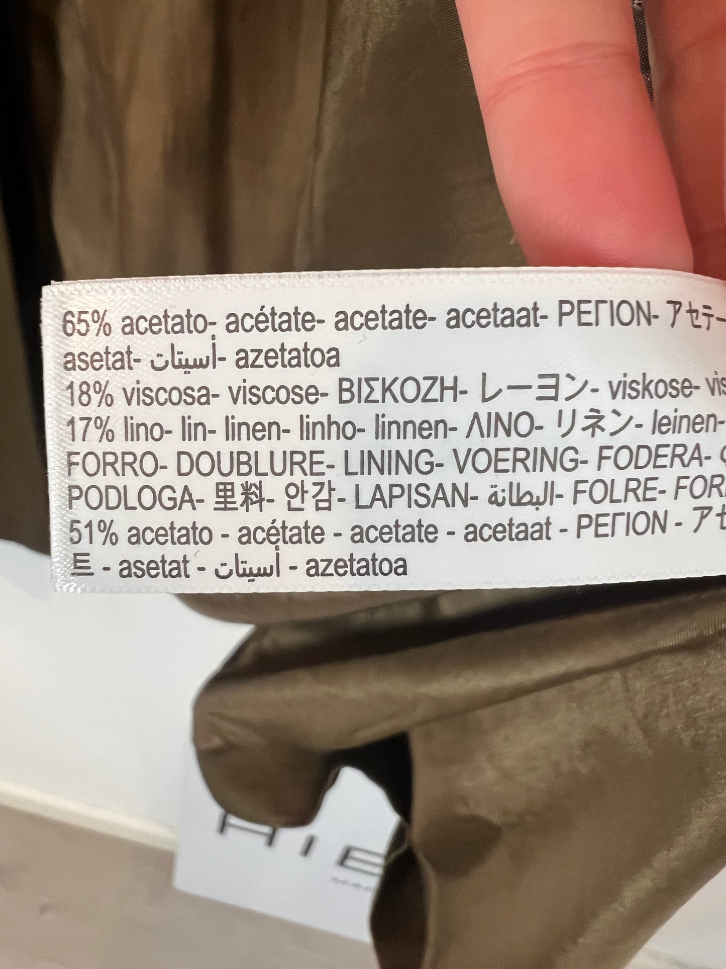 MASSIMO DUTTI. Blazer larga cobriza T.36 (tara)