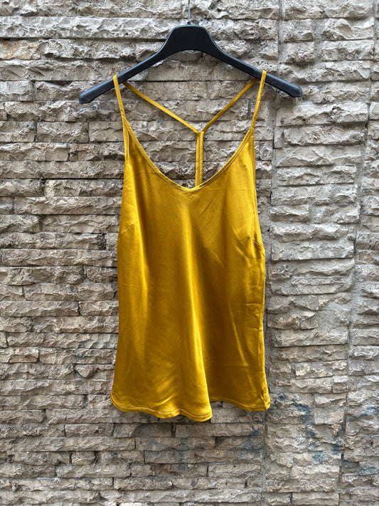 OTTOD´AME. Top satinado dorado