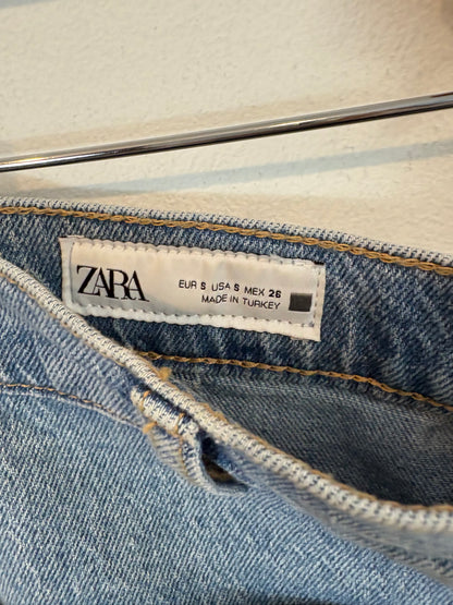 ZARA. Falda denim larga. T S