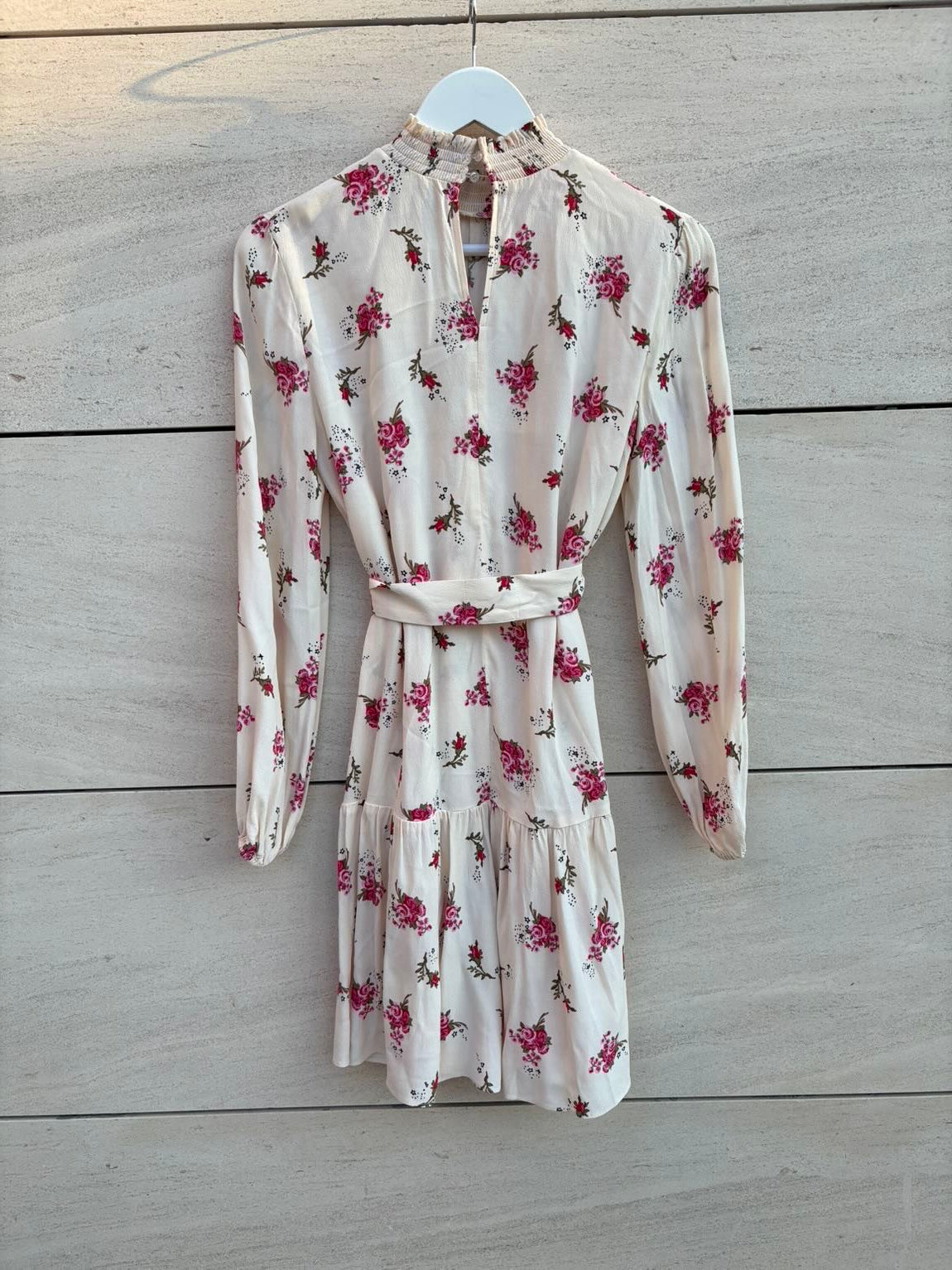 MAJE. Vestido corto estampado fluido