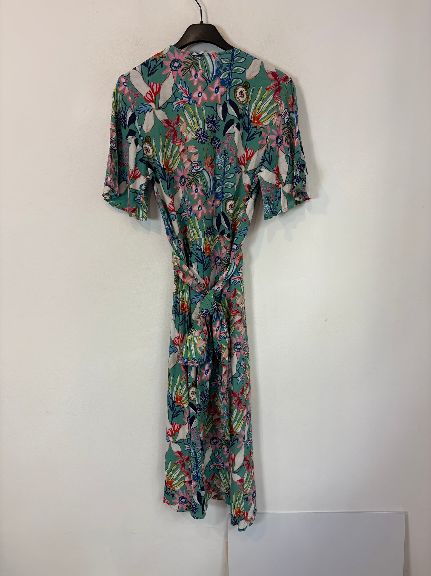 MARIE SIXTINE. Vestido midi estampado lazada