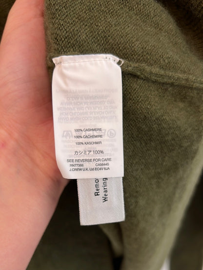 J. CREW. Green cashmere sweater. T XXS