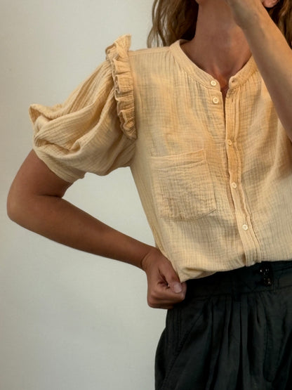 MASSCOB. Blusa manga farol tono pastel