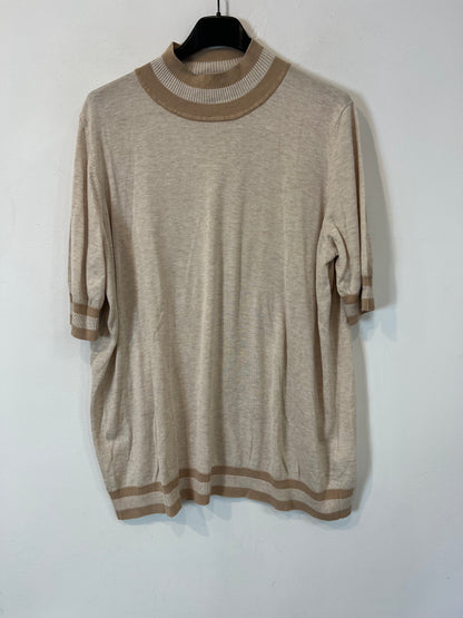 COS. Top punto beige T.l