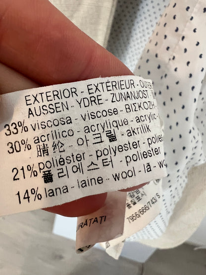 ZARA. Chaqueta beige textura T S