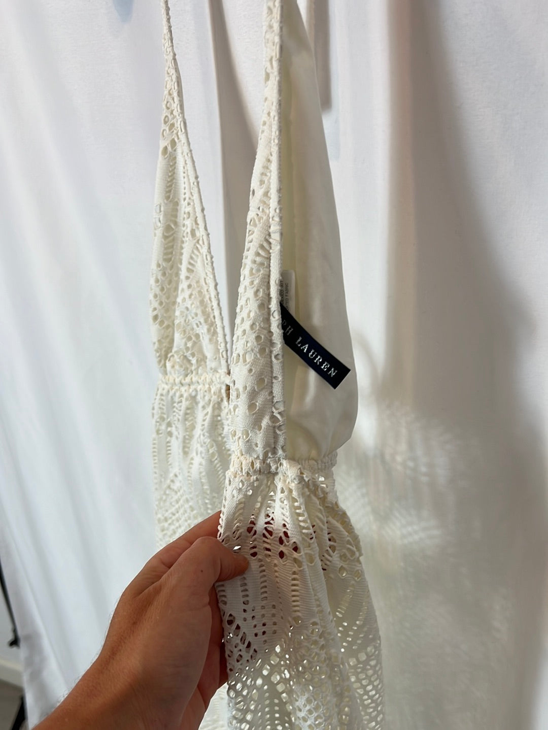 RALPH LAUREN. Die-cut mini dress. TM